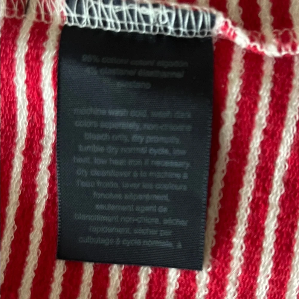Striped Red and White Women's Jacket - Picture 5 of 5